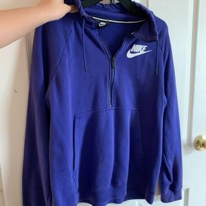 PURPLE NIKE QUARTER ZIP